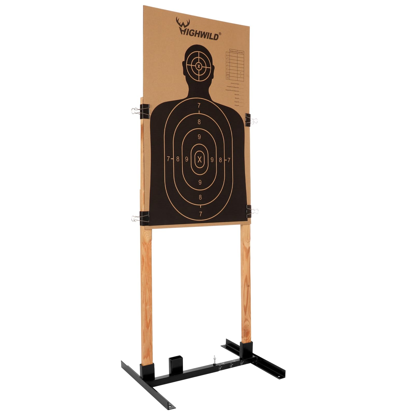 Target Base Machine Highwild Adjustable Target Stand Base for Paper Shooting Targets ...