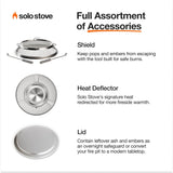 Solo Stove Yukon 2.0, 27 Inch Smokeless Fire Pit with Removable Ash Pan - Wood Burning Portable Stainless Steel Outdoor Fireplace, Stainless Steel, Ideal for 6 or More People, 38 lbs Solo Stove