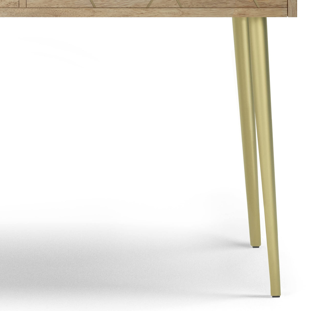 SIMPLIHOME Jager Solid Mango Wood and Metal 48 Inch Wide Contemporary and Mid Century Console Table in Natural, for The Living Room, Entryway and Bedroom SIMPLIHOME