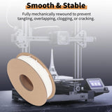 3D Printer Filament, 1.75mm Flexible TPU Filament Bundle, High Accuracy 95A Soft 3D Printer Consumable, for Shoe Soles Watch Bands Drone Parts, White Generic