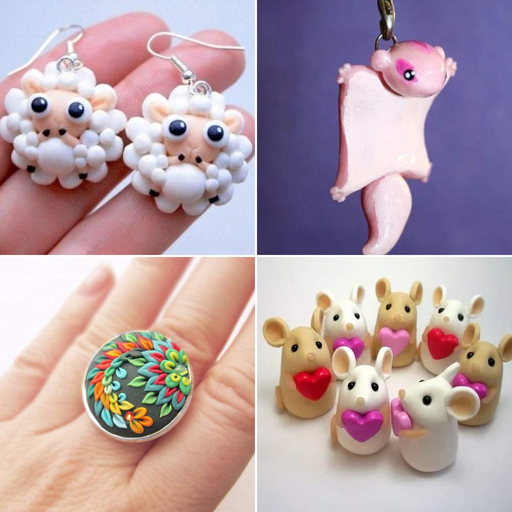 Super Valuable 32 Colors Small Block Polymer Clay Set Oven Bake Clay, Tomorotec Non-Toxic Molding DIY Baking for Kids, Artists (Softer) Tomorotec