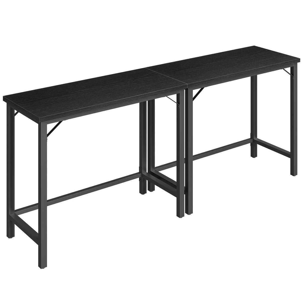 MAHANCRIS Narrow Bar Table, 63-Inch Pub Table for Dining Room, Counter Bar Tables with Sturdy Metal Frame, Connectable Bar Table, Multifunctional Console Table, Black BTBK1601 MAHANCRIS