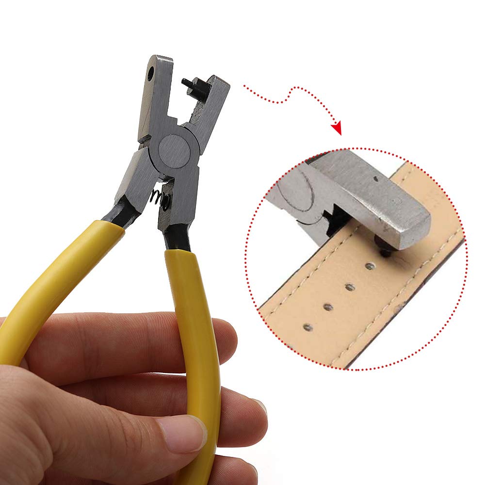 Leather Hole Punch Plier,Vkermury Universal 2mm Hand Leather Strap Watch Band Belt Tool Hole Punch Pliers Tool Vkermury