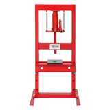 TUFFIOM 6-Ton Hydraulic Shop Press with Press Plates, H-Frame Garage Benchtop Press, Adjustable Working Table Height, 18.9”L x 15.75”W x 36.8”H TUFFIOM