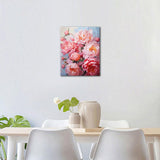 TUMOVO Paint by Numbers Kit for Adults - Bouquet of Pink Peonies Adult Paint by Number Kits, Floral Art Painting, DIY Canvas Kit for Beginners Relaxation, Arts and Crafts for Adults, 16x20 Inch TUMOVO