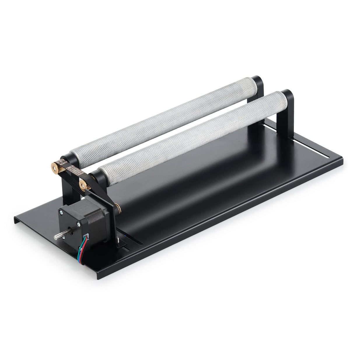 OMTech Rotary Axis Attachment for 40W co2 Laser Engraver, Barrel Rolling Cylinder Surface Rotation Platform for K40 Laser Engraver, 360 Degree Rotating Axis OMTech