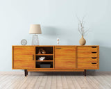 Maricome 6 Inch Wood Furniture Legs Replacement Cabinet Couch Chair Sofa Legs Mid Century Walnut Finished M8 Bolt Set of 4 Maricome