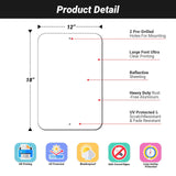 4Pack Blank Aluminum Signs, 18"x12" Blank Metal Signs, Write-On Metal Sign, Blank Sublimation Signs, Engineer Grade Rust Free Aluminum, Fade Resistant, Weatherproof, UV Protected, Easy to Mount DazhiSigns