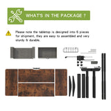 Radlove Dual Motors Height Adjustable 63 x 30'' Electric Standing Desk with Drawer Stand Up Table 4 Memory Keys, Computer Desk with Splice Board Home Office Desk, Rustic Brown Top + Black Frame Radlove