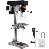 GarveeTech 13 in Benchtop Drill Press, 7.5 Amp 120V Pure Copper Motor with Swing-away Safety Guard, 288-3084 RPM Variable Speed, 0-45°Tilting Worktable, Tabletop Drilling Machine for Wood Metal GarveeTech