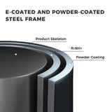 Grand patio Rocking Chair Indoor and Outdoor, Metal Patio Lounge Rocking Chair with Thick Cushion, Comfy Modern Rocker for Living Room Porch Backyard Grand patio