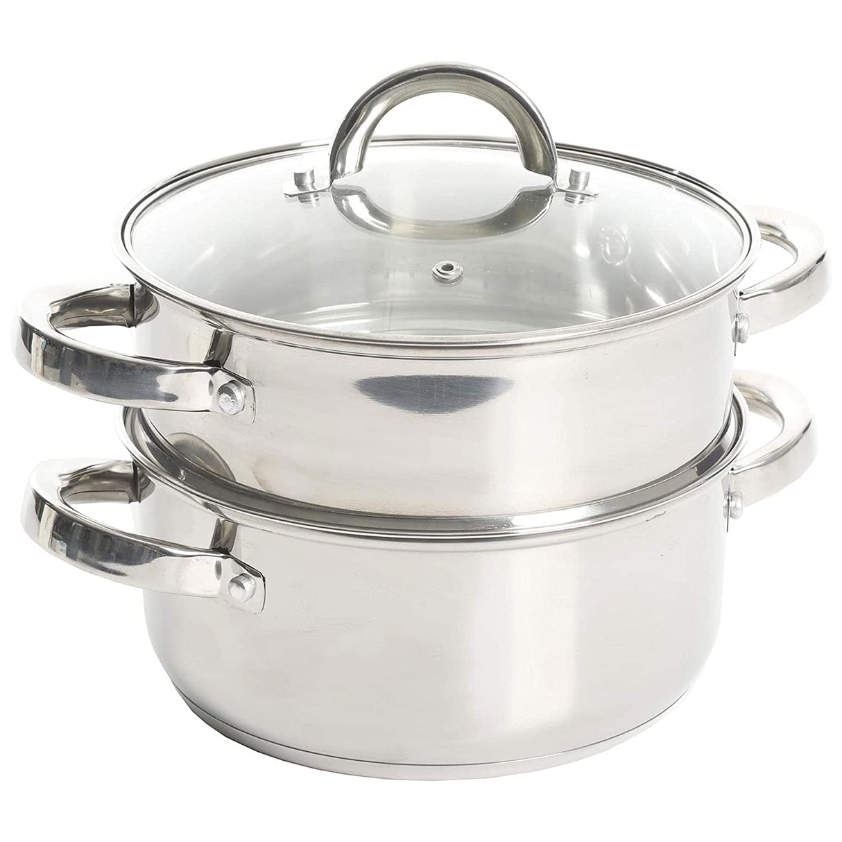 Oster Sangerfield Stainless Steel Cookware, 3.0-Quart Dutch Oven w/Steamer Basket Oster