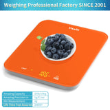 Vitafit 33lb/15kg Digital Food Scale in High Precision 0.1oz/1g, Our Own Kitchen Scale Professional Factory Since 2001, Kitchen Essentials for Cooking & Baking, LED, 3*AAA Battery, Refreshing Orange Vitafit