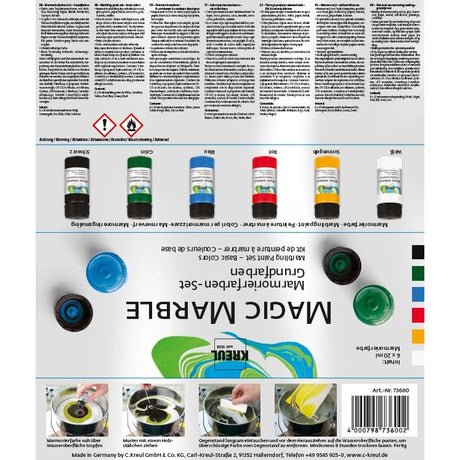 Magic Marble Paint Set - basic colors KREUL
