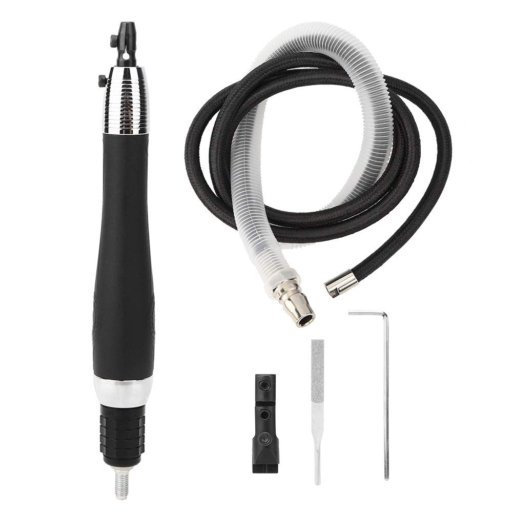 Pneumatic Ultrasound Grinder Micro Pneumatic Air Pencil Die Grinder Kit, Grinding File Mini Pneumatic Tool High-Speed Bearing Ultrasonic Industrial Accessory, 1/4 inch, 22000RPM Fabater