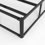 Maenizi 9 Inch Box Spring for Queen Bed, Heavy Duty Metal Box Spring Bed Base with Fabric Cover, Mattress Foundation, Easy Assembly, Noise Free, Black Maenizi