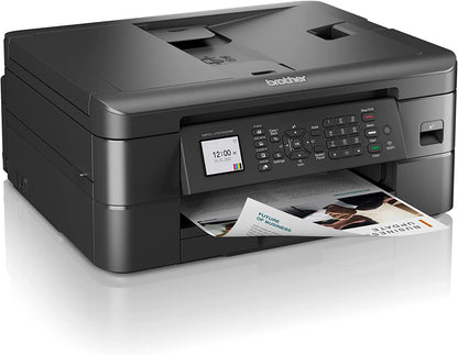 Brother MFC-J10 Series, Wireless Color Inkjet Printer, Printer, Copy, Scan, Fax - 9.5 ppm, 150 Sheets, 1.8" Color LCD, with Mobile Device and Duplex Printing, with MTC Printer Cable