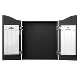 Mission Darts Heavy Duty Deluxe Wooden Dartboard Cabinet, Black, (CAB010) Mission Darts