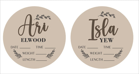 Personalized Baby Announcement Sign, Custom Baby Name, 3D Wood Baby Birth Stats Sign, Engraved Hospital Baby Sign, Newborn Gift, Newborn Baby, FranJohnsonHouse