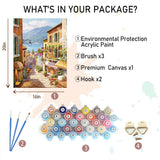 Amphol Paint by Numbers Kit for Adults, Scenery Paint by Numbers on Canvas for Beginners, Acrylic Easy Painting Number Kits for Gift Decor - 16x20 Inch Amphol