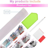 RMSGOZO Diamond Painting Kits Dream Garden Unicorn - Animal Diamond Painting, Chic Gemstone Art Craft Cross Stitch, for Adults & Children, for Room Decor Bathroom Decor Gifts 8X12 Inch RMSGOZO