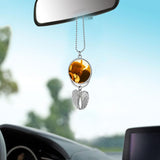 8 Set Silver Angel Wing Sublimation Blank Car Hanging Ornament Charms Heat Transfer Blank Photo Frame Pendants Customize Keychain for Automobile Rearview Mirror Home Window Ornaments Frinnovan