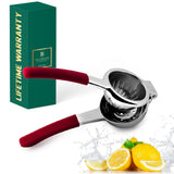 Bellemain Citrus Juicer | Metal Lemon Squeezer | Lime and Lemon Juicer Stainless Steel with Silicone Handles | Manual Juicer, Citrus Squeezer, Hand Held Juicer | Bar Juicer for Bartender Accessories Bellemain