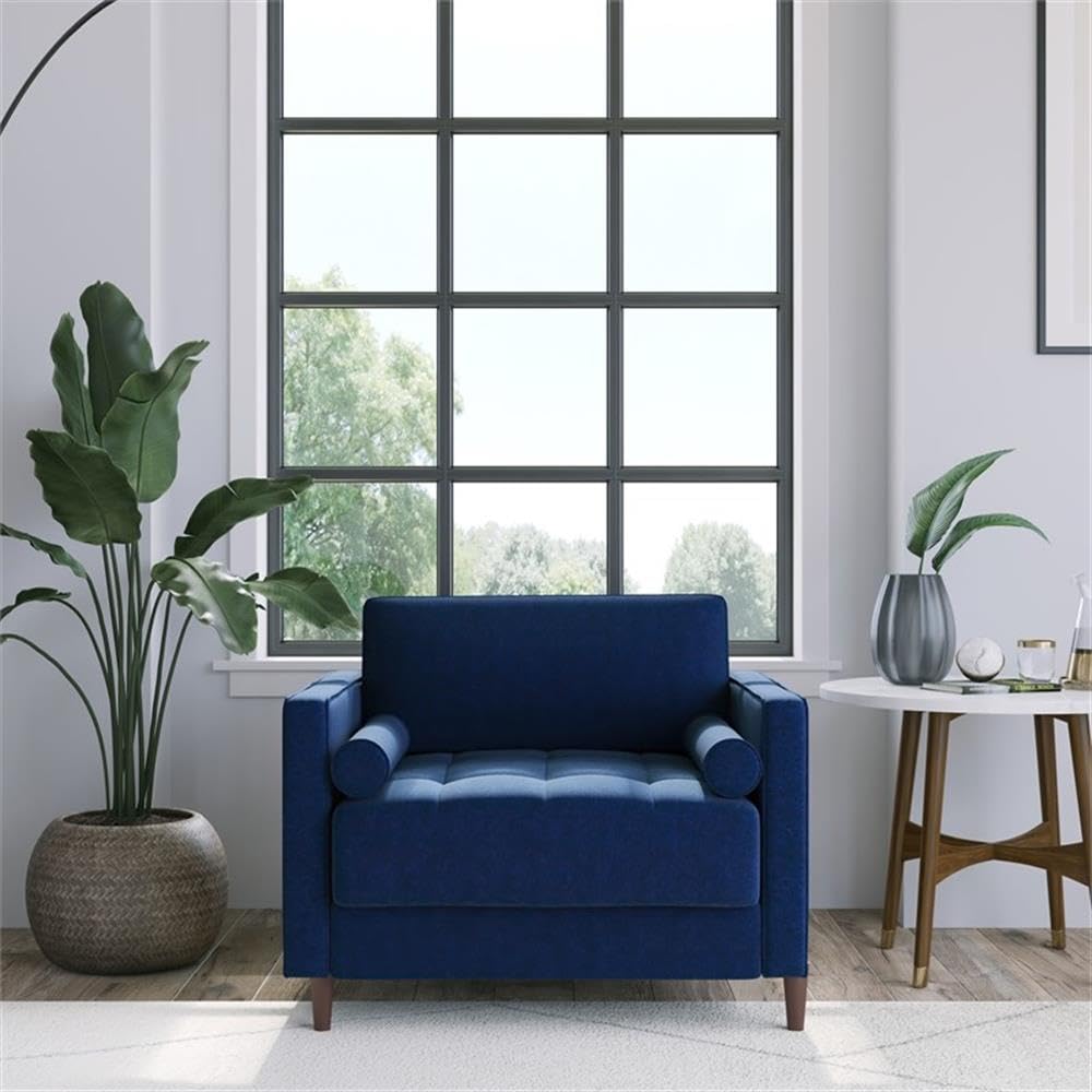 Lifestyle Solutions Lexington Armchair, Navy Blue LifeStyle Solutions