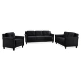 Lifestyle Solutions Harrington Loveseat, Black LifeStyle Solutions