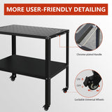 Welding Table Welding Cart 36”×18”, 1200lbs Load Capacity Industrial Workbench with 5/8" Holes Fixture Table with Wheels SGOLAN
