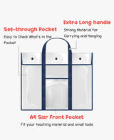 GAMENOTE 2 Pack Large Poster Storage Bag (31.5"×25.5") Bulletin Board Holder Art Portfolio Container for Teachers Classroom Organization GAMENOTE