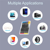 18PCS Mini Precision Screwdriver Set With Case, Lengnoyp Magnetic Small Flathead Phillips Pentalobe Torx Star Screwdriver Set Kit and Tweezers for Repairing Computer Eyeglass Phone Watch lengnoyp