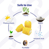 JUSTMAKER PLA Wood 3D Printer Filament, Upgrade Cardboard Spool, Print with Most 3D Printers, Dimensional Accuracy +/-0.03mm, 1.75mm, 1kg, Brown JUSTMAKER