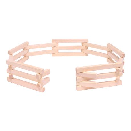 AmishToyBox.com Wooden Folding Corral Fence Toy, 68" Long AmishToyBox.com