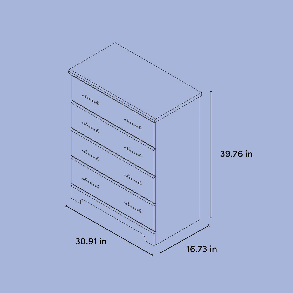 Storkcraft Brookside 4 Drawer Dresser (White) – GREENGUARD Gold Certified, Nursery Dresser for Kids Bedroom, Chest of Drawers Storkcraft