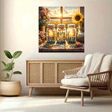 5D Diamond Art Painting Kits for Adults Beginner,Faith,Hope,Love Wishing Bottle Diamond Art On Canvas,DIY Religious Christian Diamond Dots Gem Arts and Crafts for Home Wall Decor 12X12IN DIYDECORFUN