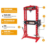 HPDMC 30 Ton H-Frame Hydraulic Shop Press with Floor Press Plates for Garage Shop HPDMC