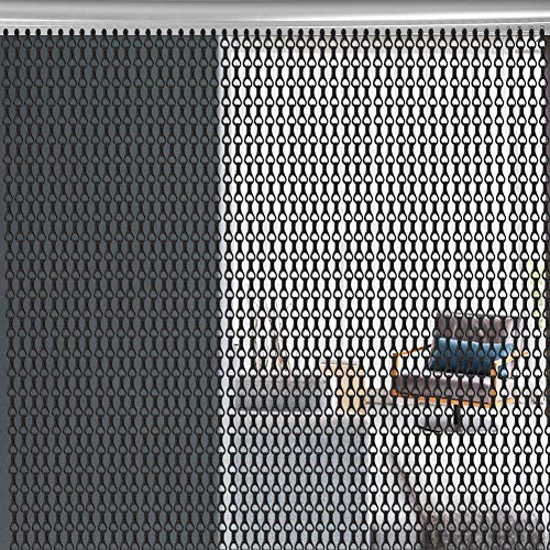 Oumefar Room Divider Metal Chain Curtains, Aluminum Metal Chain Curtains Multifunctional for Home, Restaurants, Cafes, Pubs, Baker, Kitchens Room Separating Decoration, 35.4 * 82.7 inch Oumefar