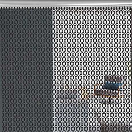 Oumefar Room Divider Metal Chain Curtains, Aluminum Metal Chain Curtains Multifunctional for Home, Restaurants, Cafes, Pubs, Baker, Kitchens Room Separating Decoration, 35.4 * 82.7 inch Oumefar