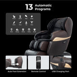 Osaki Pro OS-4D Paragon | Black | Massage Chair | Multi-Angle L-Track 4D Massage | Zero Gravity | Space Saving | Heating Foot Roller | Voice Recognition | High Intensity Fullbody Airbag Osaki