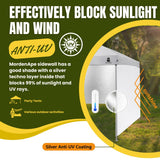 MordenApe 10x10 Pop Up Canopy Tent Sidewalls - Straight Leg Compatible, 300D Waterproof Polyester with 99% UV Protection, 3 Piece White Wall Set MordenApe