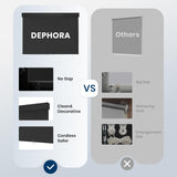 100% Blackout Roller Shades Cordless Blinds for Indoor Windows,Free-Stop Window Shades Pull Down,Thermal Insulated Fabric UV Protection,Blackout Window Guard Blinds for Home,Office,Black,34" W x 72" H Dephora