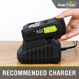 SnapFresh 20V 2.0Ah Li-ion Battery, (Not Compatible with Other Brands), Lithium-Ion Battery Support Fast Charging(BBT-DC20A) SnapFresh