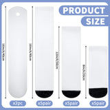 Toulite 15 Pairs White Sublimation Socks Blanks Polyester Socks Heat Transfer Socks 2 Pcs Metal Sublimation Sock Jig, 3 Sizes(Black Sole) Toulite