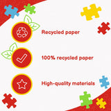 Trefl Happy Dogs 200 Piece Jigsaw Puzzle Red 19"x13" Print, DIY Puzzle, Creative Fun, Classic Puzzle for Adults and Children from 7 Years Old Trefl