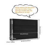 ZBXGJKSY Swinging Door, Retro Cafe Doors for Fence Door, Partition Door, Bar Door 35.4 X 23.6 Inches Solid Wood Swing Door Hard and Sturdy Dutch Door with Hinges, Black ZBXGJKSY