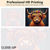 Highland Cow Paint by Numbers for Adults Beginners, Adult Paint by Number Kits Animal Theme, DIY Oil Painting for Gift Home Wall Decor (Wildlife Series) 16"x20" - Frameless TUMOVO