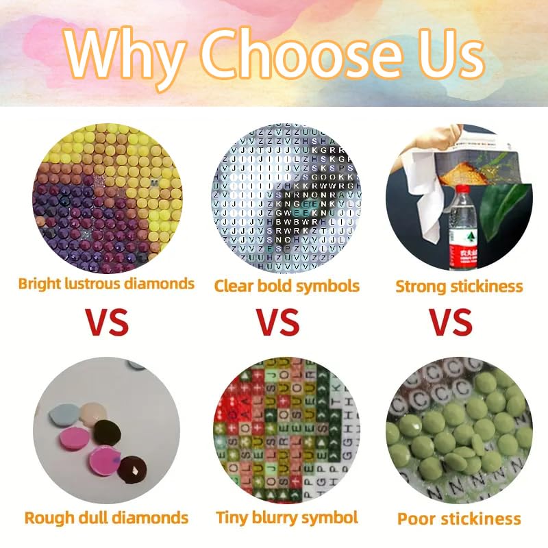 MOMDEDP Wolf Diamond Art Kits for Adults,DIY Animal Diamond Painting Kits for Adults Beginners,5D Full Drill Diamond Dots with Diamond Gem Art and Crafts for Home Wall Decor 12x16inch MOMDEDP