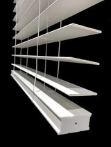 US Window And Floor 2" Faux Wood 35" W x 60" H, Inside Mount Cordless Blinds, 35 x 60, White (Fit a window 35.5" wide) US Window And Floor