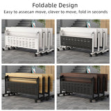 Oppiiwee Folding Conference Room Table, Mobile Training Table with Wheels, Flip Top Rolling Seminar Meeting Table for Office,Meeting Room,classr (Yellow, 55×16×30in) Oppiiwee